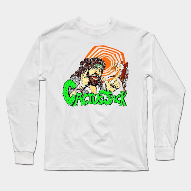 WCW Cactus Jack Long Sleeve T-Shirt by Meat Beat